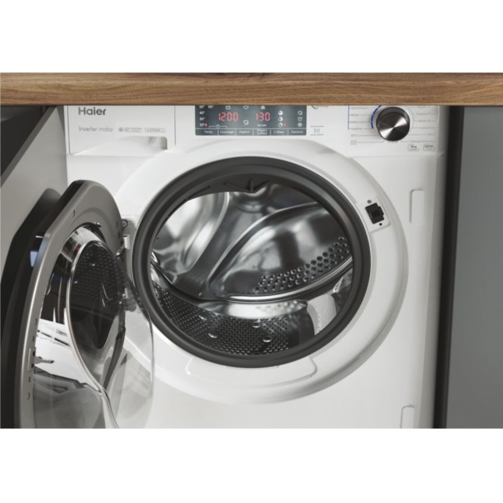 Lave linge hublot encastrable HAIER HW90B416FWB-FR