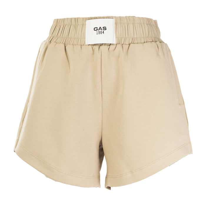 GAS pantaloncino donna tortora