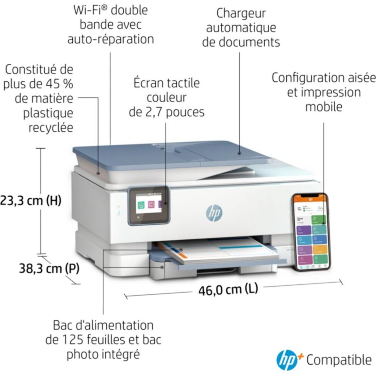 Imprimante jet d'encre HP Envy Inspire 7921e éligible Instant Ink