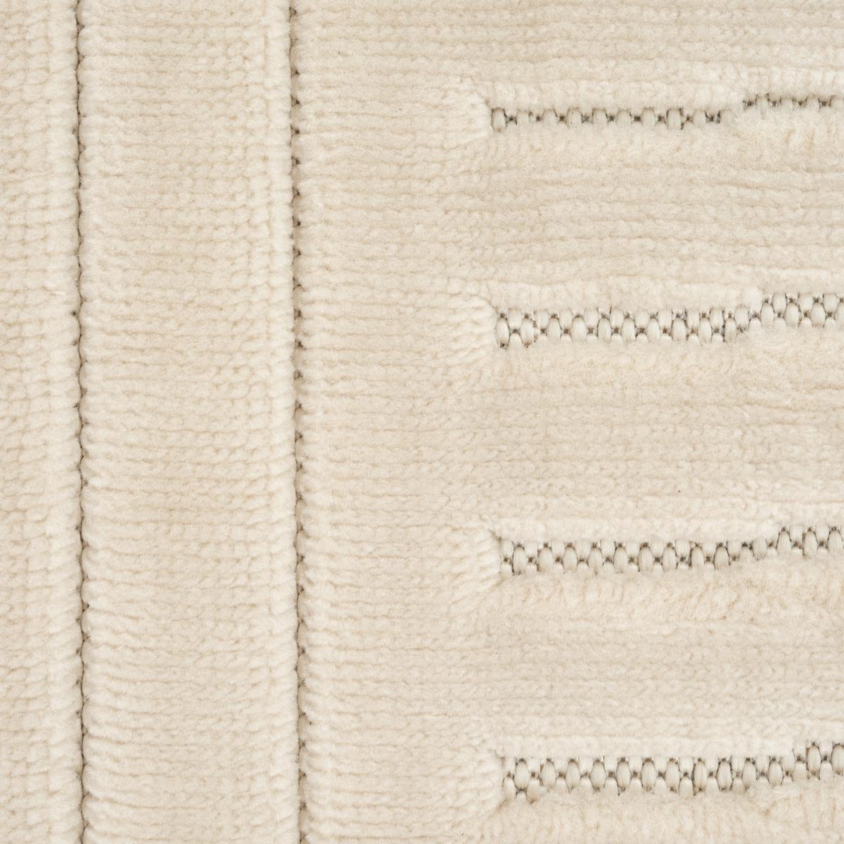 Tapis rond intérieur extérieur en relief ton sur ton FIRU