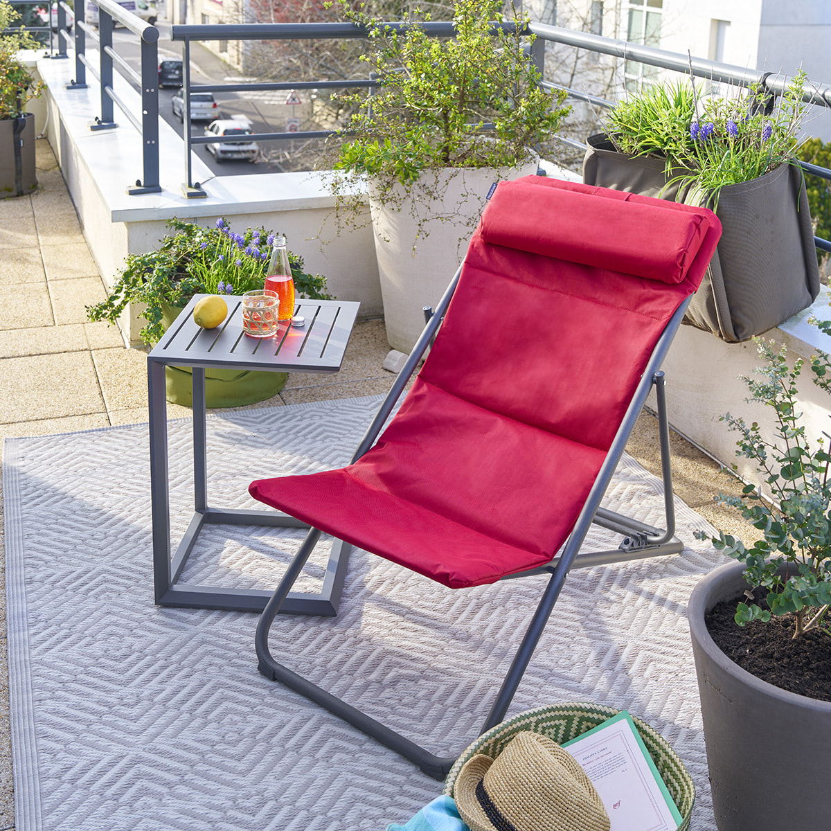 Chilienne de jardin pliante Jubba Grenade & Graphite