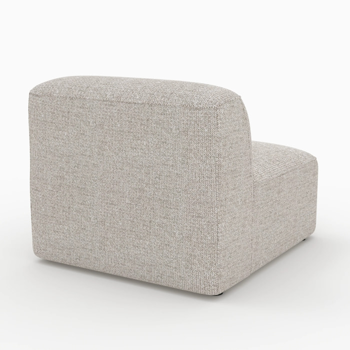 Chauffeuse pour canapé modulable en tissu beige - Hestia