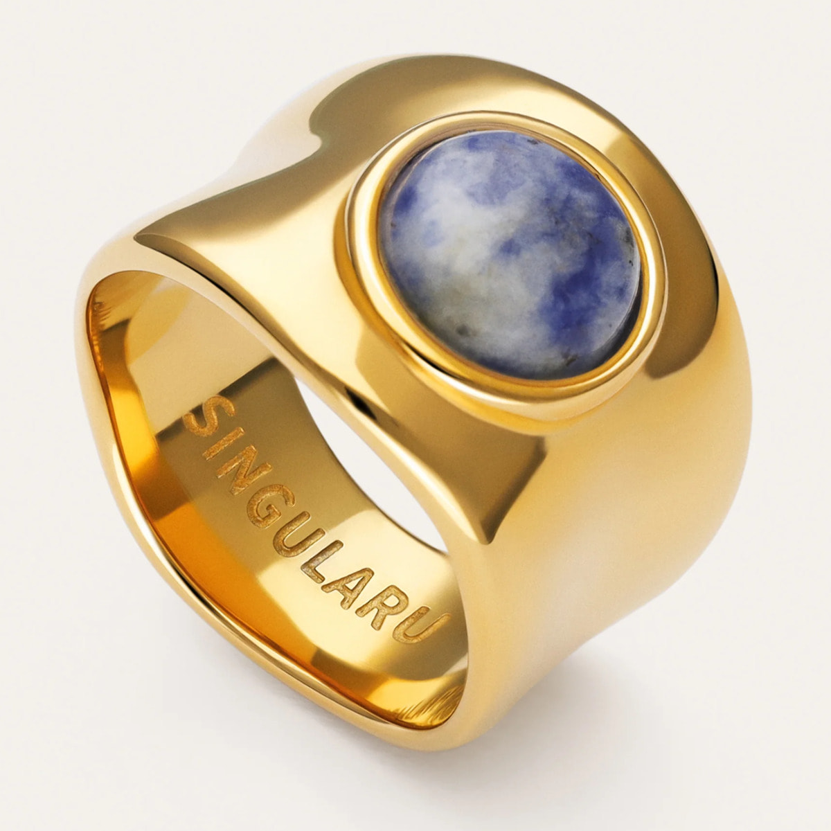 Anello My Cianita Acciao Placcato Oro