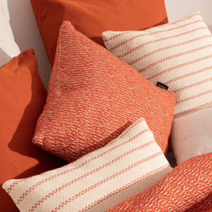 Housse de couette jacquard Benisa Orange