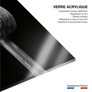 Cadre deco fleurs Spring Palm Tableau plexiglas