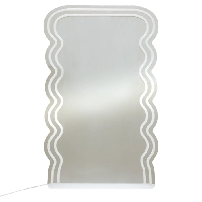 Néon LED Miroir Wavy 60x38cm