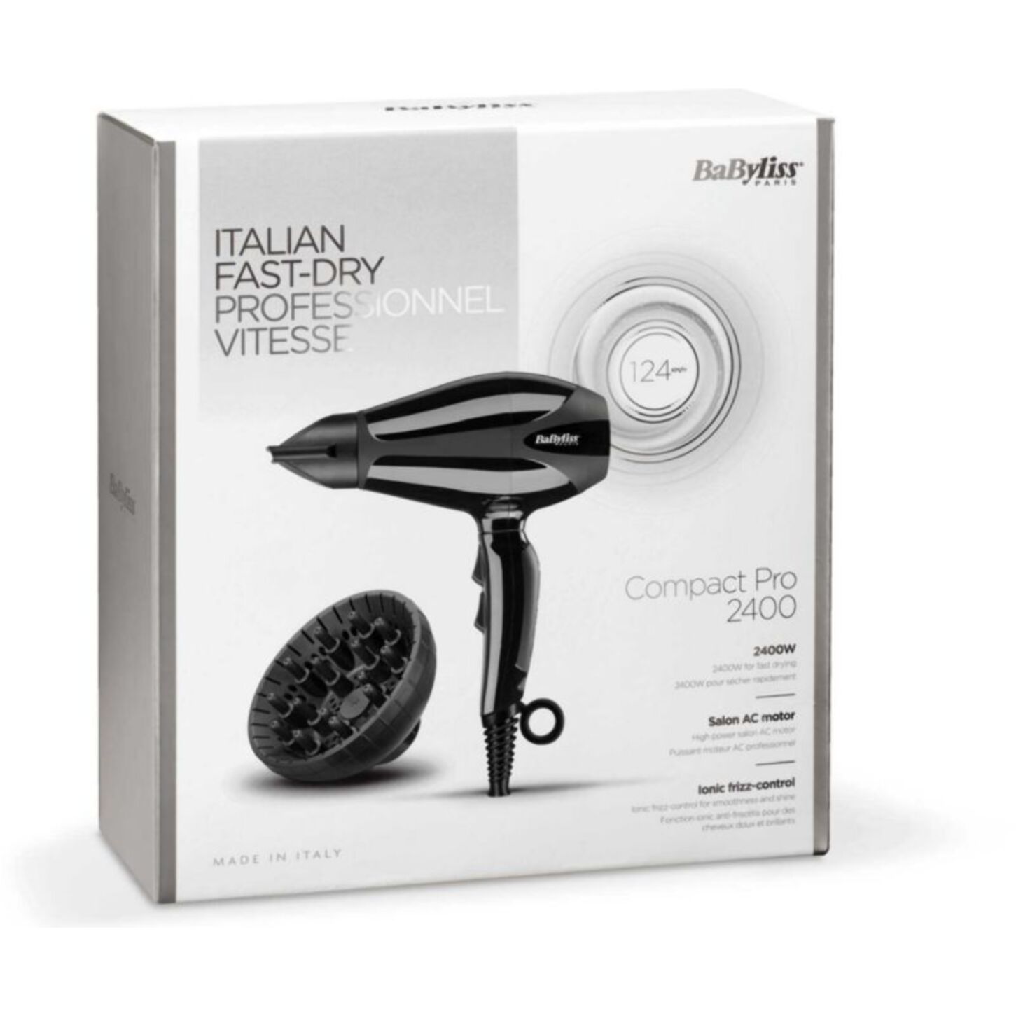 Sèche cheveux BABYLISS Compact Pro 2400 6715DE