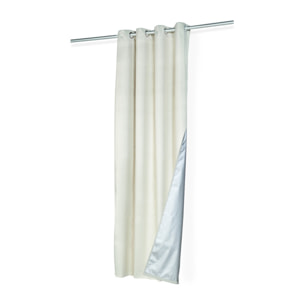 Rideaux thermiques beiges 135x240 cm - lot de 2