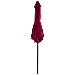 Parasol droit HAPUNA rond - Fuchsia