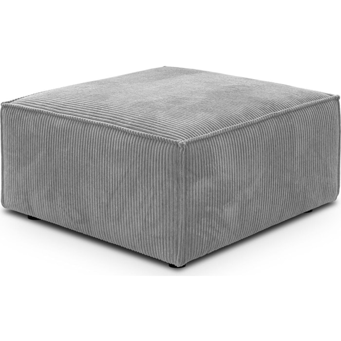 Pouf en velours côtelé - LIVIA