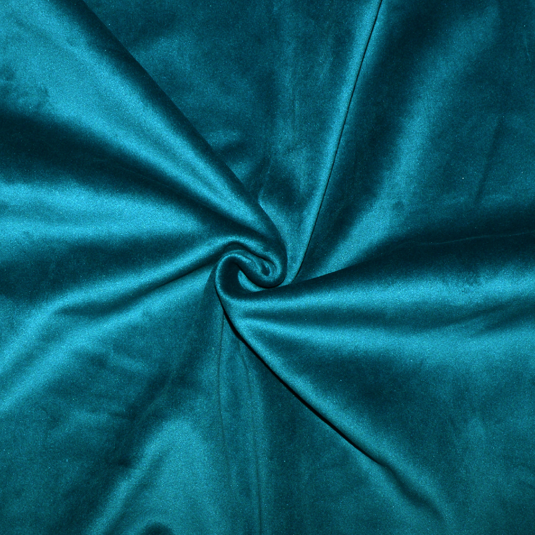 Tissu en velours doublé polaire - Bleu Paon