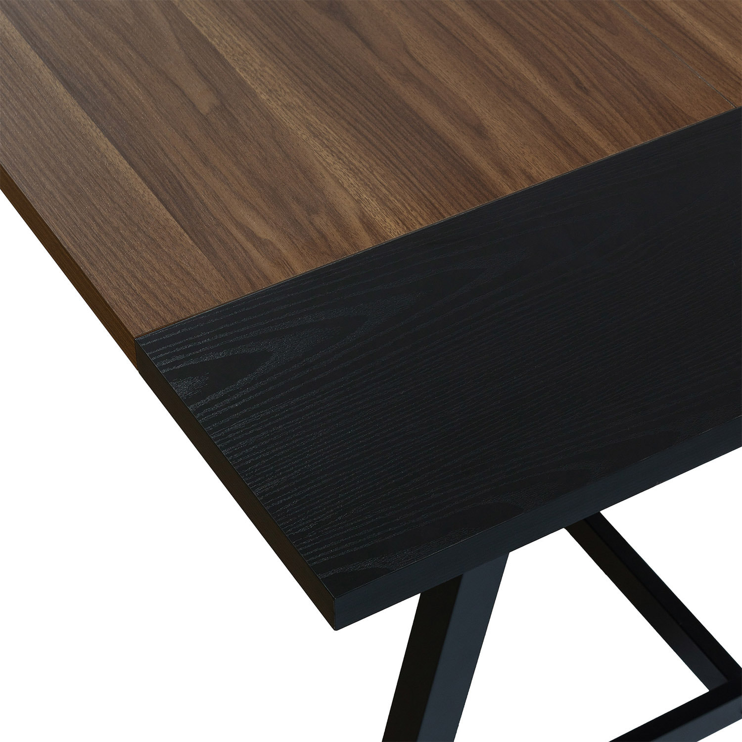 Mesa de comedor Caracas efecto Nogal, 160 cm