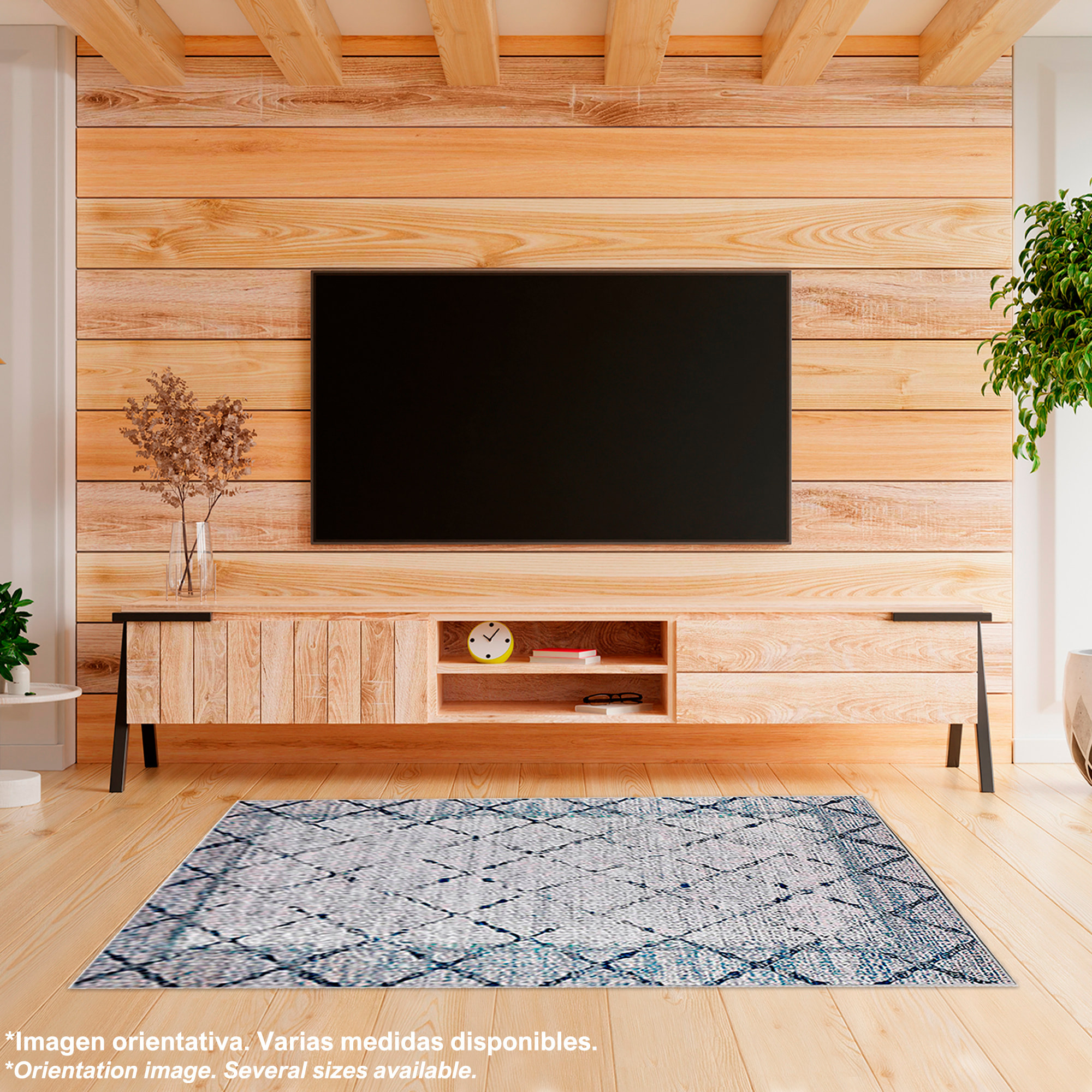 Alfombra de Poliester estampada 100 x 200cm