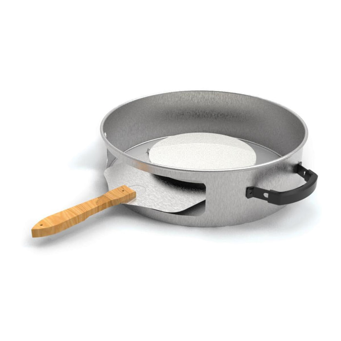 Four à pizza pour barbecue au charbon ø57 cm – 3 pièces