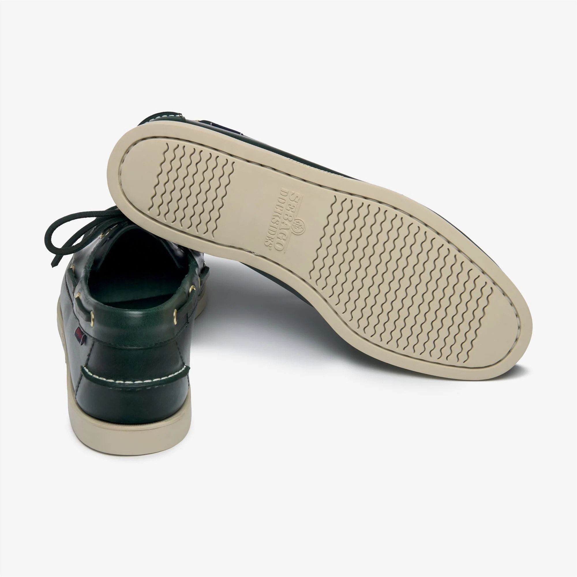 Sebago - Docksides Uomo Verde - Docksides Portland Waxed