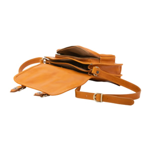 Borsa a tracolla da donna - Modello False - 100% vera pelle - 27.5 x 22.0 x 12.0 cm