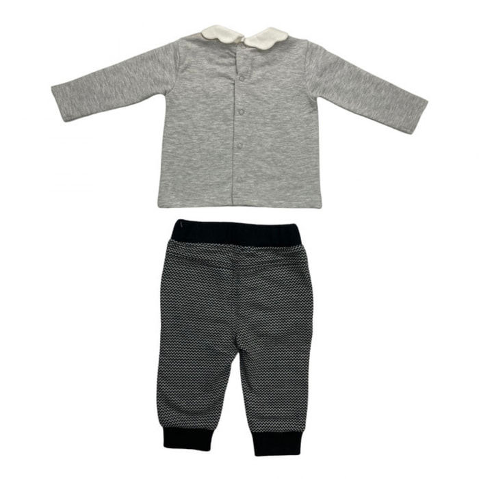 SET 2 PZ FELPA TEDDY E PANTALONE QUADRETTO