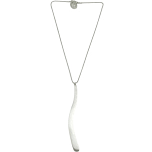 Collar Onda en plata chapado con cadena 40cm