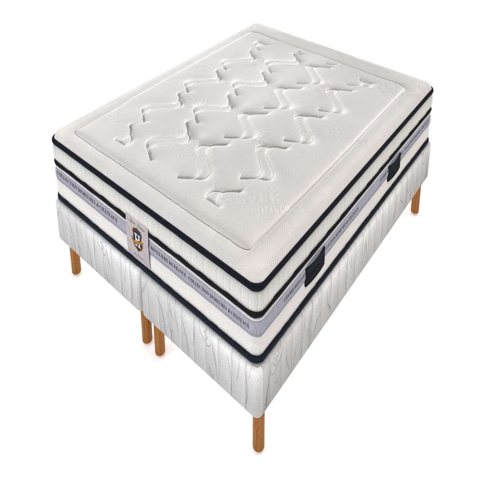 Ensemble Chambourcy - matelas 2 places + 2 sommiers