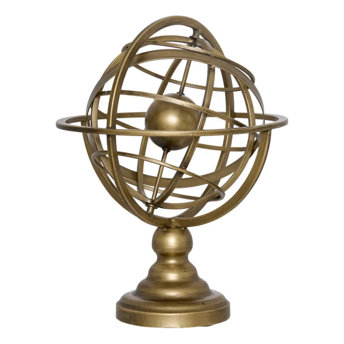 Objet déco Sia sphère armillaire dorée H34cm