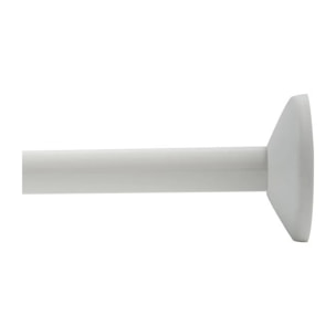 Spirella Barre tringle pour rideau de douche d'angle modulable à fixer en Alu MAGIC UNIVERSAL Blanc