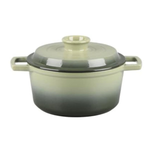 Cocotte en fonte ronde   - "Masseiron Olivine"