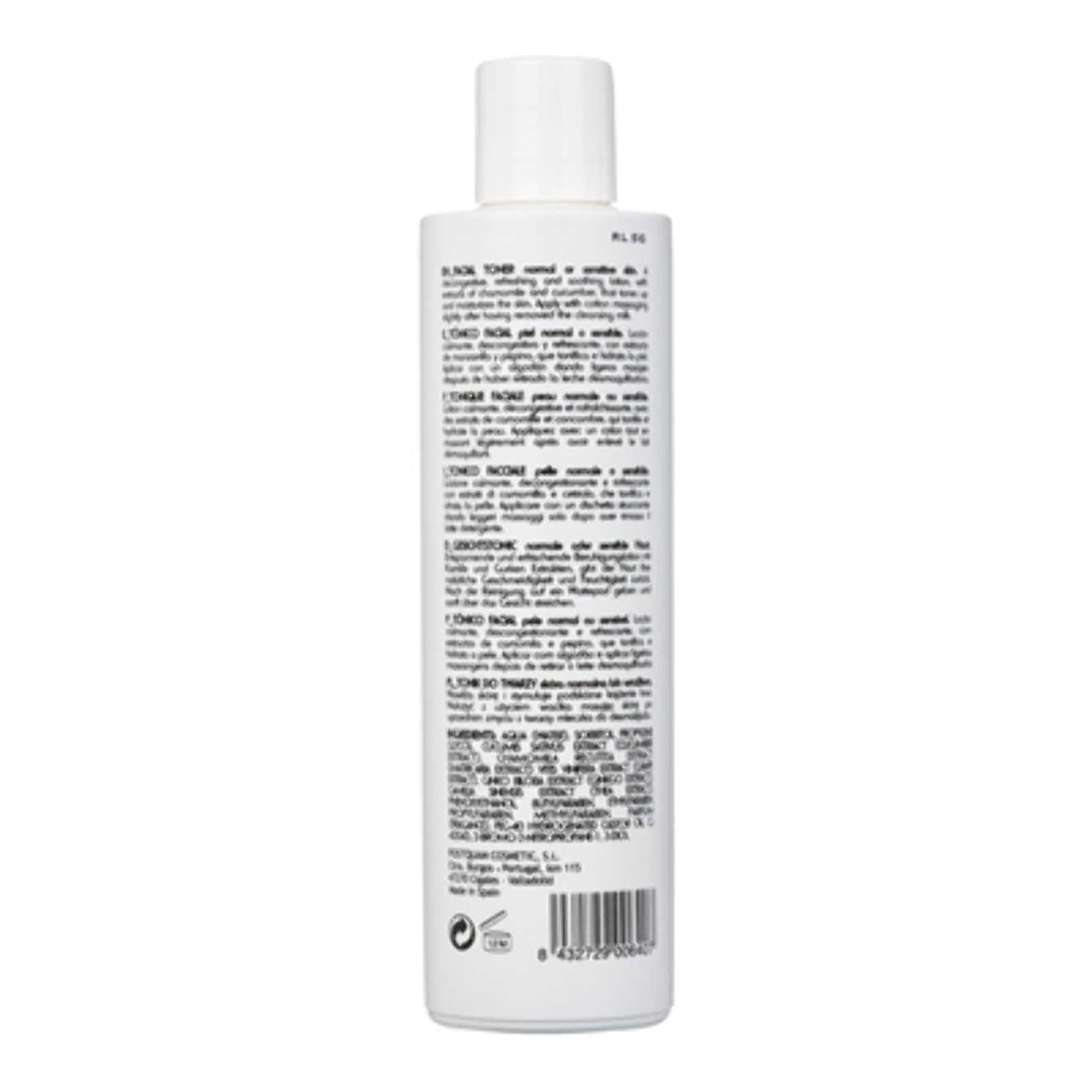 Tonique facial peau normale et sensible 250 ml.