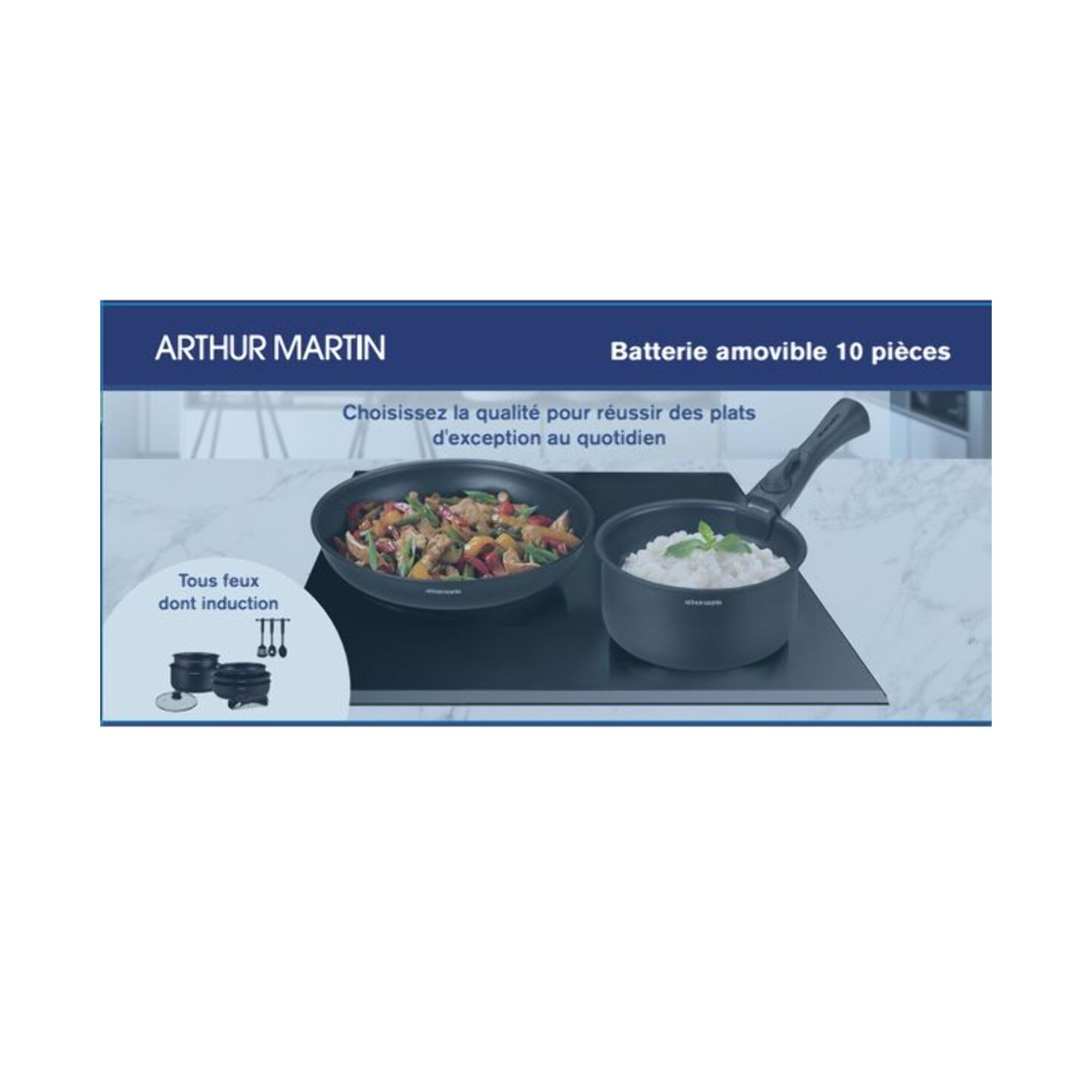 Batterie amovible 10pcs en alu