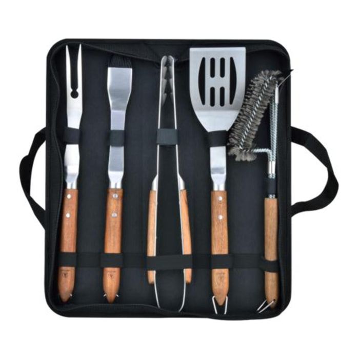 Set de 5 ustensiles de barbecue - "Sève"