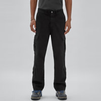 GUESS Originals - Pantalon Ripstop - inspiration cargo - 100% coton - noir