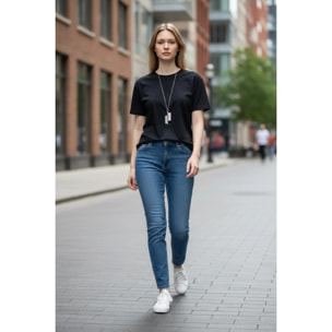 Collar largo XXL Doble Axe latón chapado dorado