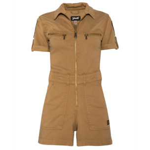 TRSWIFTW SHORT JUMPSUIT WITH MILITARY BADGES IN TENCEL 63% COTTON 18% TENCEL 15% POLYESTER 4% ELASTANE Cachi