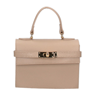 Borsa a mano da donna - Modello False - Vera pelle - 18.0 x 13.5 x 6.0 cm