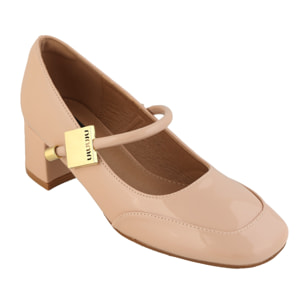 Decolletè verniciate basse con punta quadrata