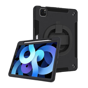 DAM Custodia Rugged Armor per iPad 10,9 pollici. 360°, serie A, seconda generazione. Con maniglia. Compatibile con iPad Pro 11''. 20,5x4x27 cm. Colore nero