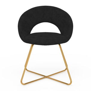 Chaises Malone en velours