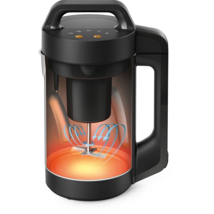 Blender chauffant PHILIPS HR2203/80 Blender pour soupe métal 2L, 1000W