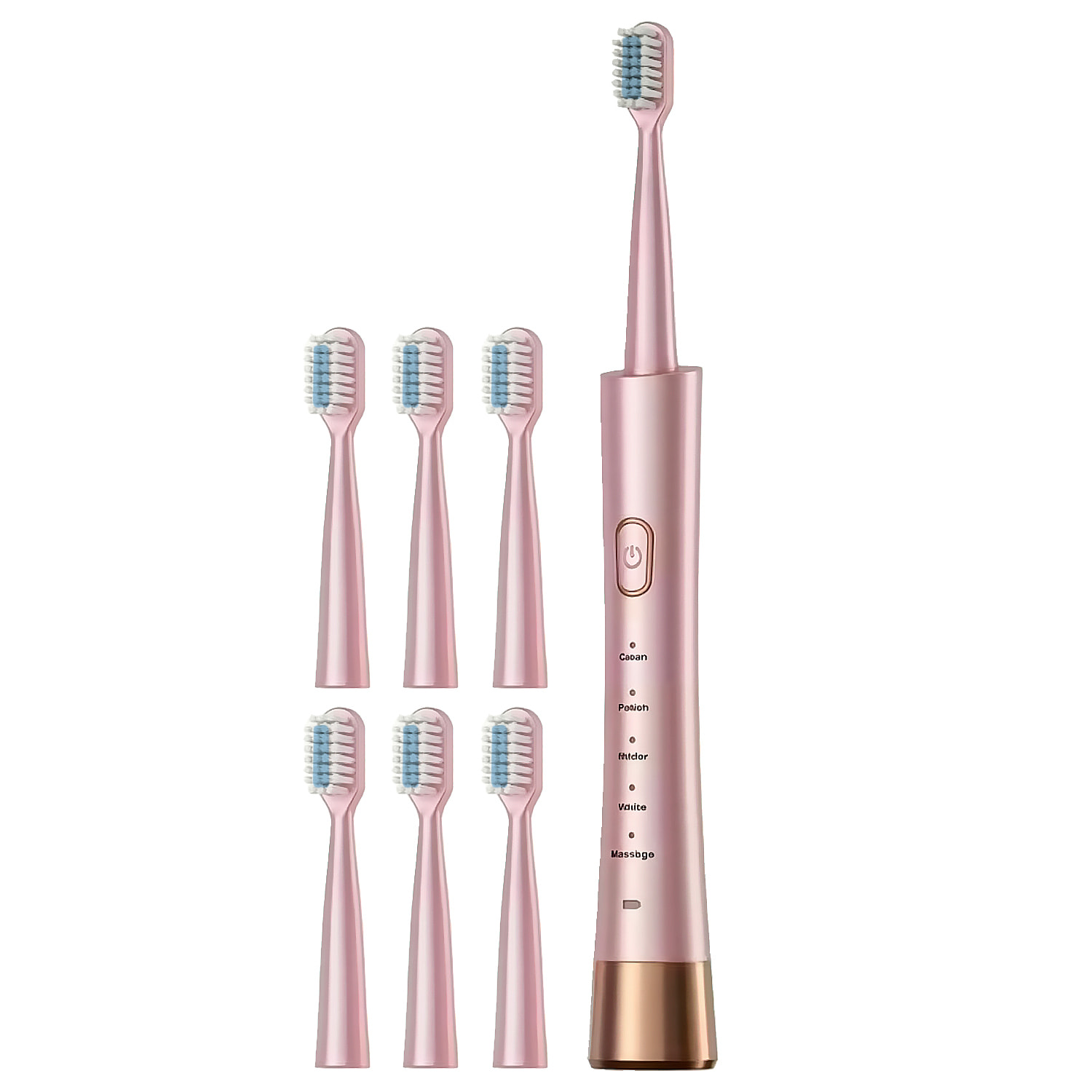 Cepillo de dientes eléctrico sónico 31.000rpm. 5 modos. Cuerpo impermeable IPX8. Con 6 cabezales de recambio.