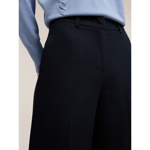 Motivi - Pantaloni palazzo con piega stirata - Blu