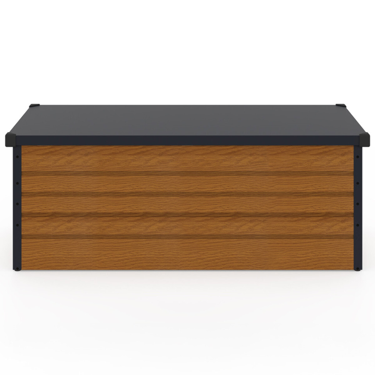 Coffre de jardin métal effet bois 600L