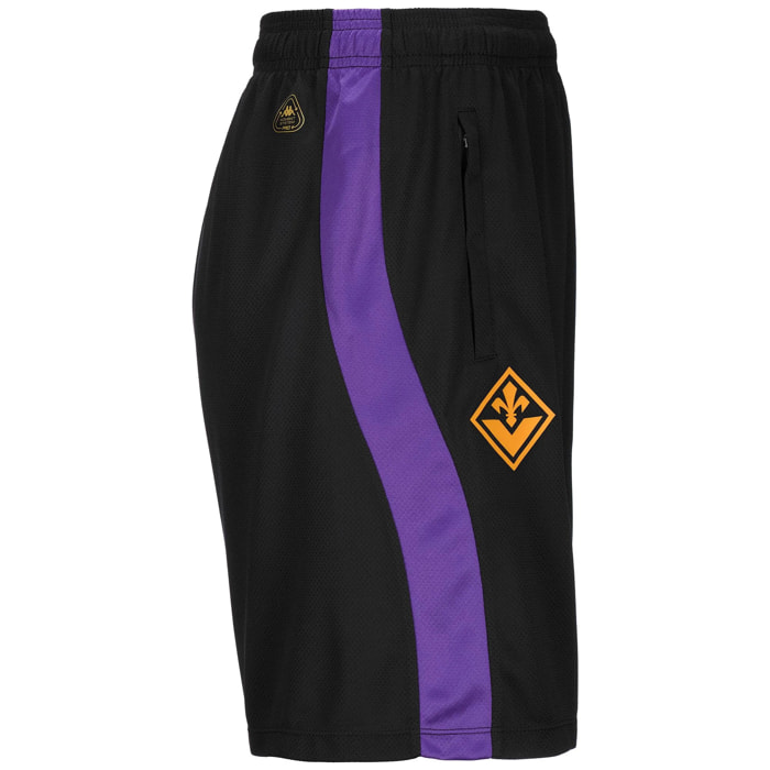 Kappa - Pantaloni Corti Bambino Nero - Ahorazip Pro 8 Fiorentina