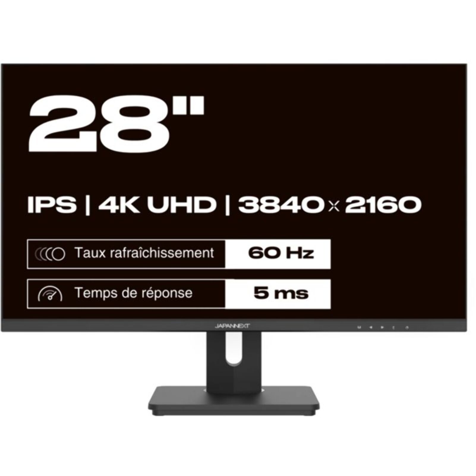 Ecran PC 4K JAPANNEXT JN-IPS280UHD60F-C65W-HSP Plat 28"