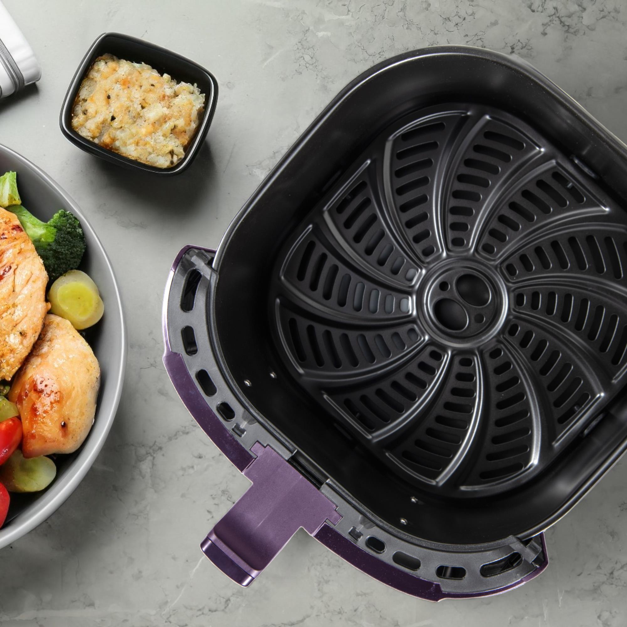 Freidora de aire olivar de 6,9l y 1800w con 8 funciones