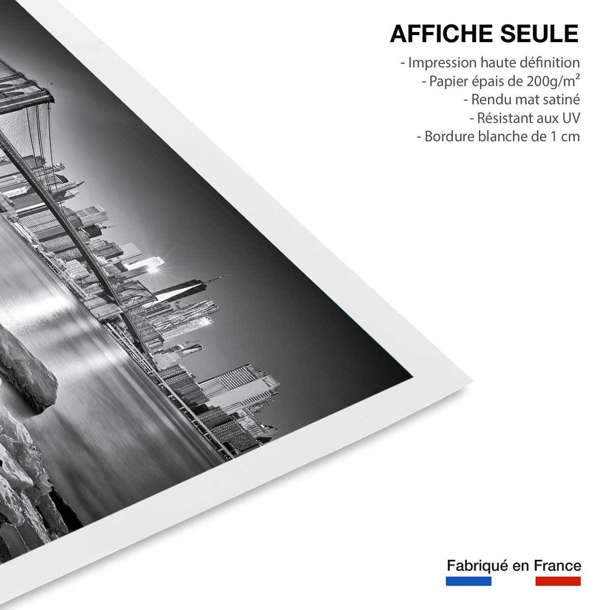 Poster le pont et manhattan Affiche seule