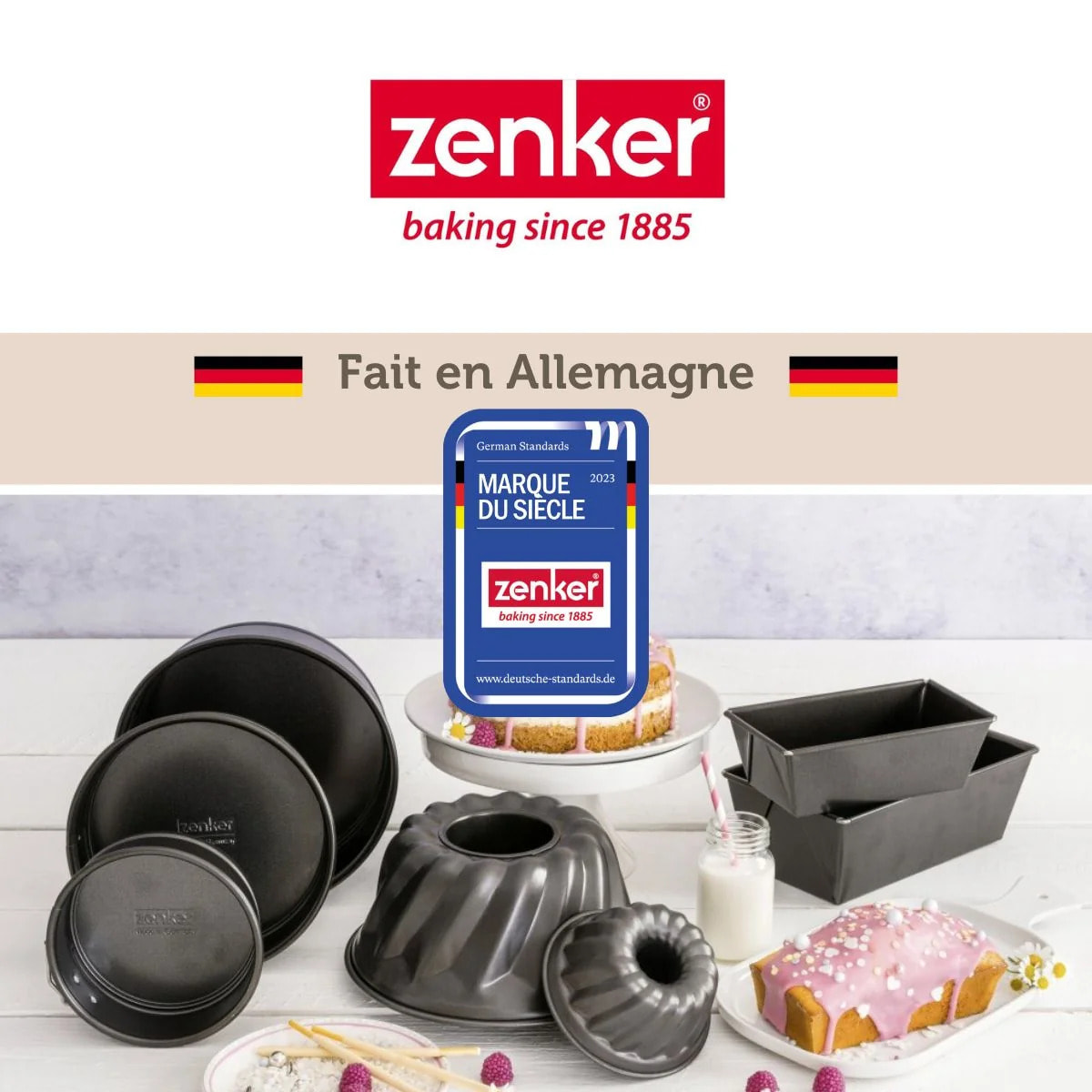 Lot de 2 moules à kouglof 18/18 cm en acier Spécial mini Spécial mini Zenker  Spécial mini