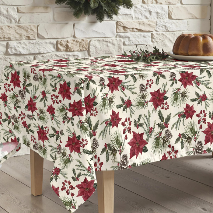 Nappe Anti-tâches Culla Linge Christmas Flower 1