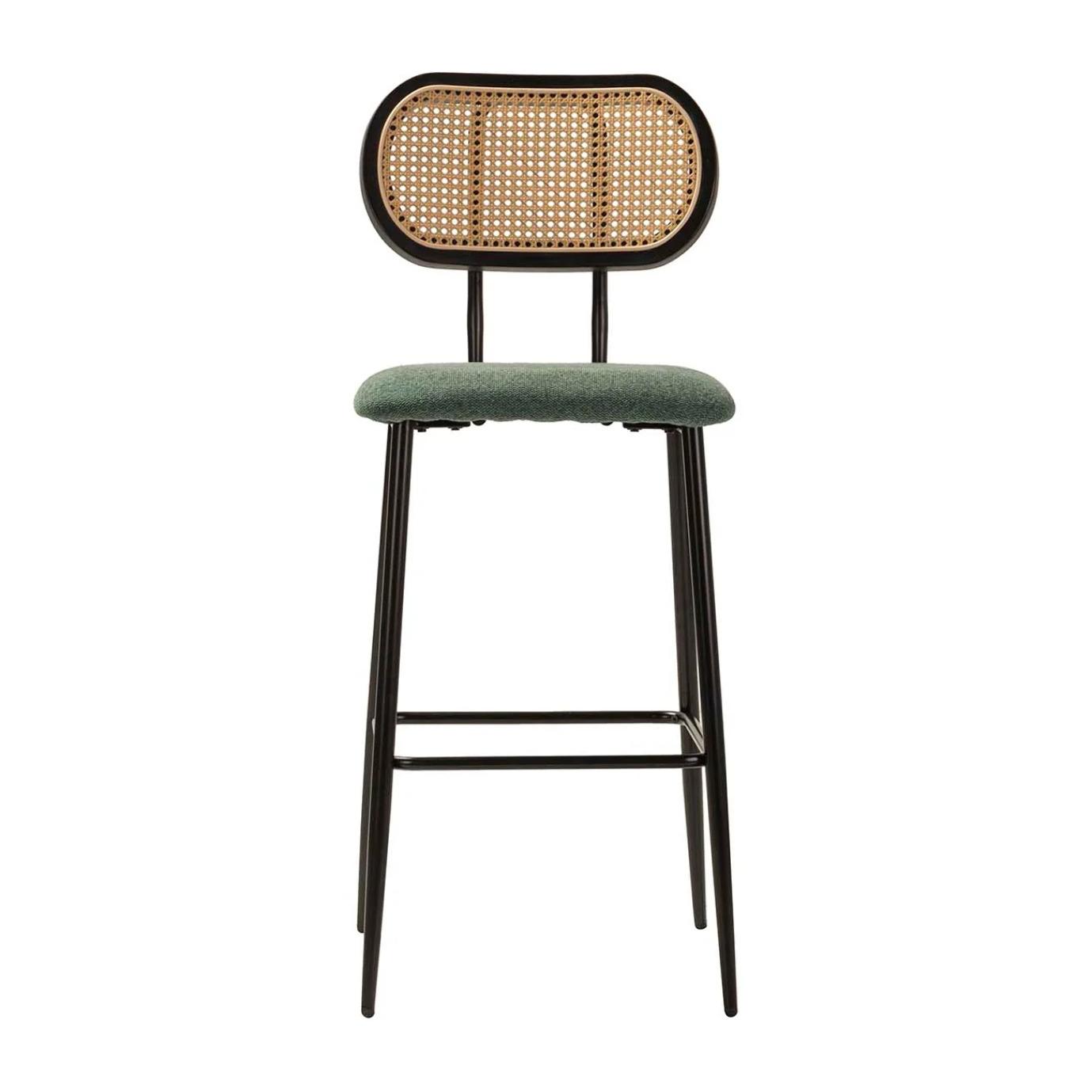 Taburete Bar Poliester Verde 45x56x109 Cm