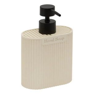 Distributeur de savon Terra ovale 375ml beige