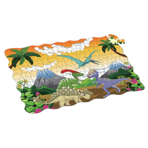 PUZLE DE 208 PIEZAS: DINOSAURIOS