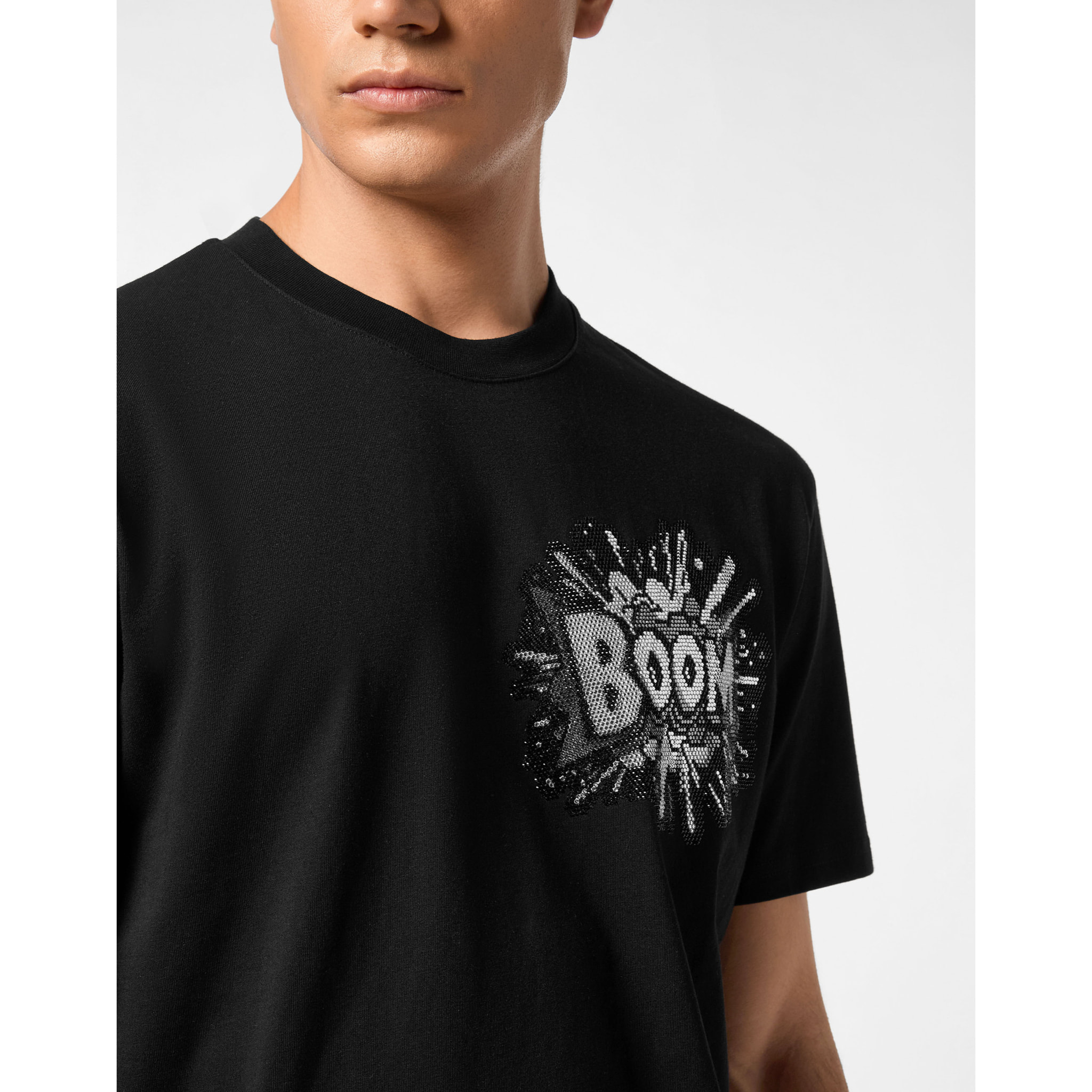 PHILIPP PLEIN Camiseta de cuello redondo y manga corta